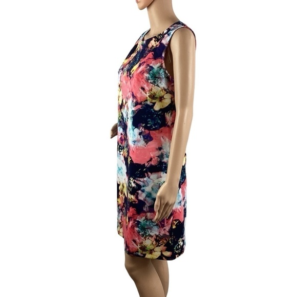Worthington Floral Sheath Dress Size M Multicolor - Picture 4 of 7